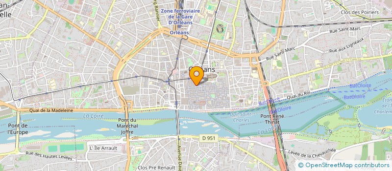 localisation de l'entreprise CABINET DU DOCTEUR NATHALIE CAMUS  ORLEANS