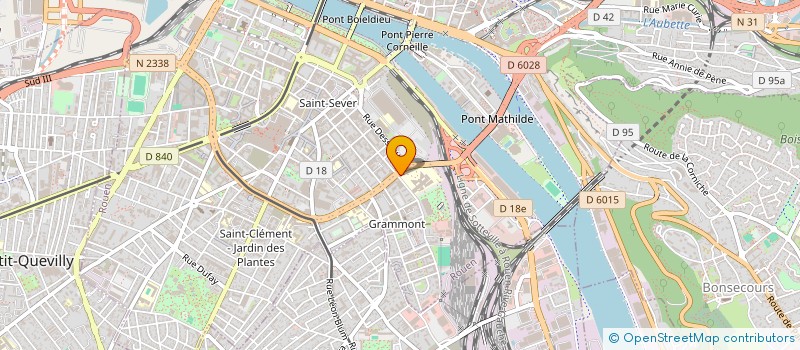 localisation de l'entreprise CABINET DU DOCTEUR PATRY MARTIN à ROUEN