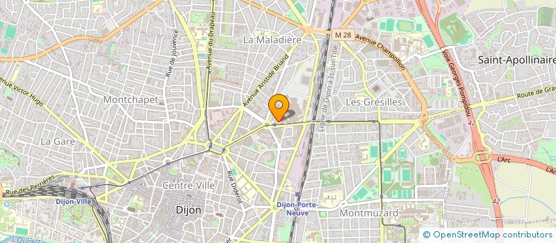 localisation de l'entreprise CABINET DU DOCTEUR PHILIPPE KOEHRER à DIJON