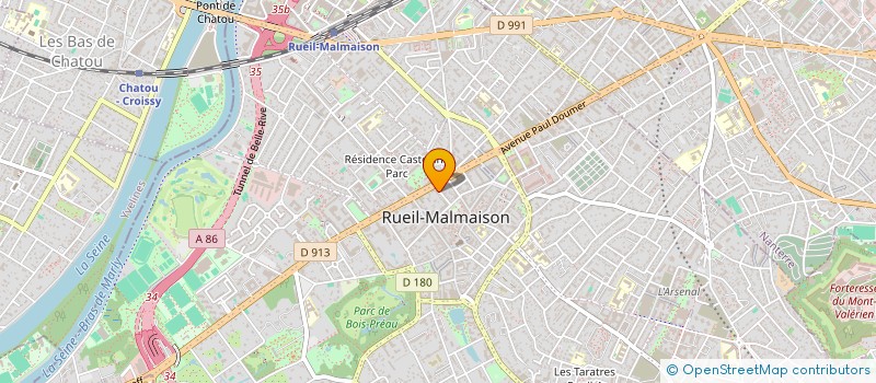 localisation de l'entreprise CABINET DU DOCTEUR ROLAND COTTEREAU à RUEIL-MALMAISON