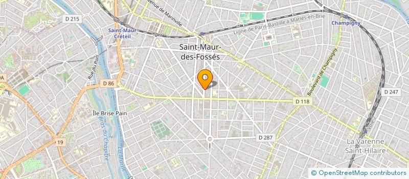 localisation de l'entreprise CABINET DU DOCTEUR SAMIR BOUYAKOUB  SAINT-MAUR-DES-FOSSES