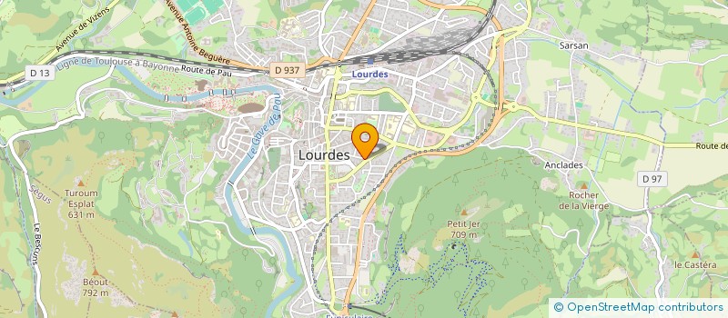 localisation de l'entreprise CABINET DU DOCTEUR STEPHANIE MARTINEL  LOURDES