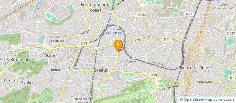 localisation de l'entreprise CABINET DU DOCTEUR STEPHANIE WANG QUIQUEMPOIS à SCEAUX