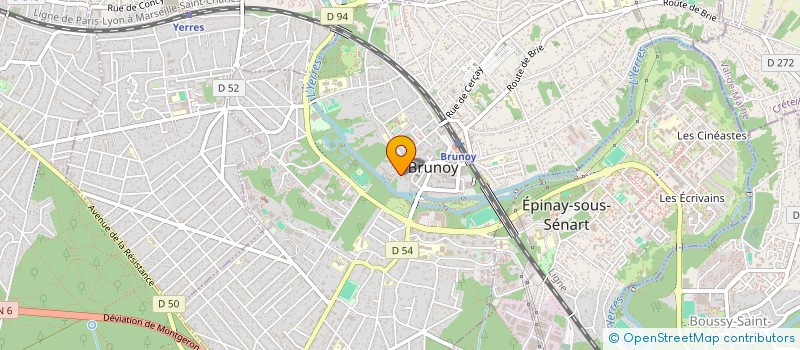 localisation de l'entreprise CABINET DU DOCTEUR SYLVIE PRILLEUX à BRUNOY