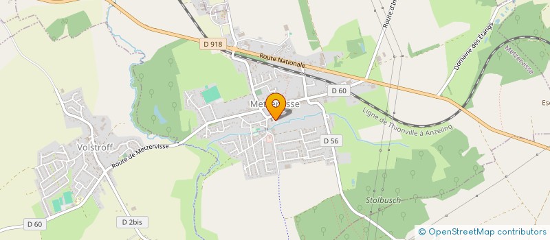 localisation de l'entreprise CABINET DU DOCTEUR THOMAS DUBREUIL  METZERVISSE