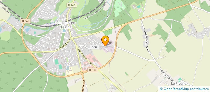 localisation de l'entreprise CABINET DU DOCTEUR VICOMTE  CONCHES-EN-OUCHE