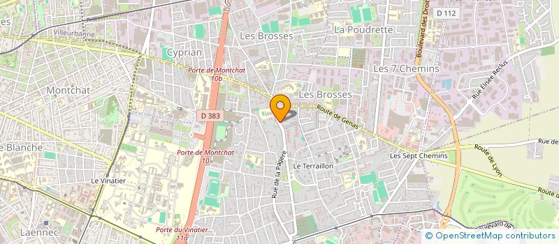 localisation de l'entreprise CABINET DU DOCTEUR VICTOR SANCHEZ à BRON