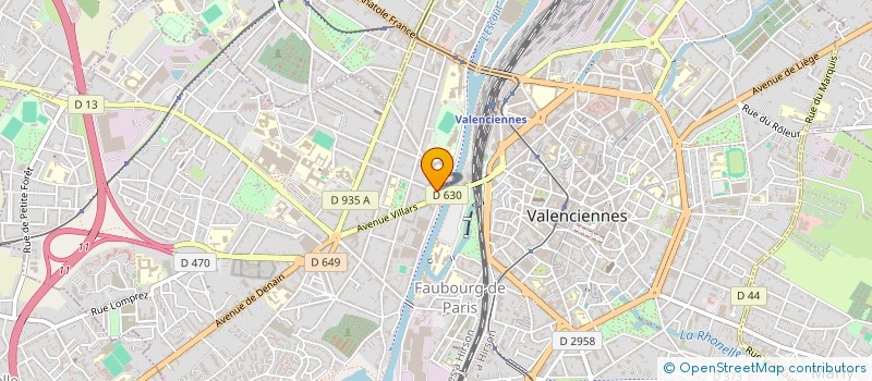 localisation de l'entreprise CABINET DU DOCTEUR ZOUHEIR SOUISSI à VALENCIENNES