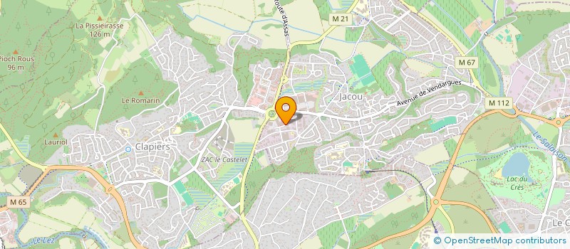 localisation de l'entreprise CABINET DU DR AUDE CLEMENT  SOMMIERES