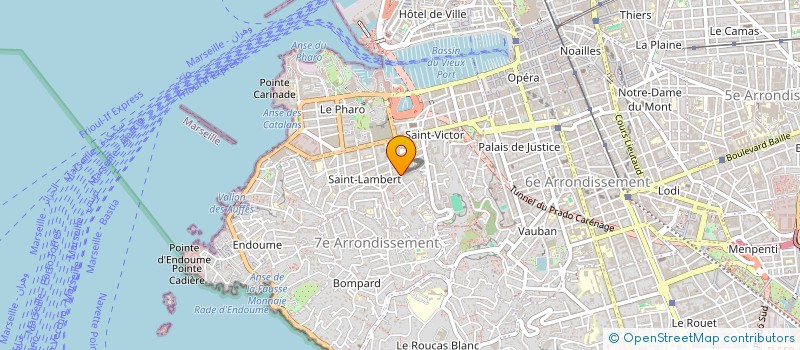 localisation de l'entreprise CABINET DU DR CAROLINE VITALI à MARSEILLE