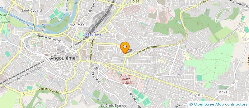 localisation de l'entreprise CABINET DU DR EVELYNE VINCENT FLEVAUD à ANGOULEME