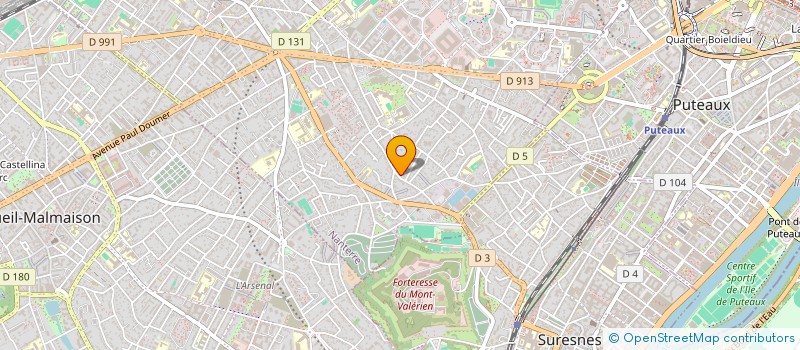 localisation de l'entreprise CABINET DU DR KAOU  NANTERRE