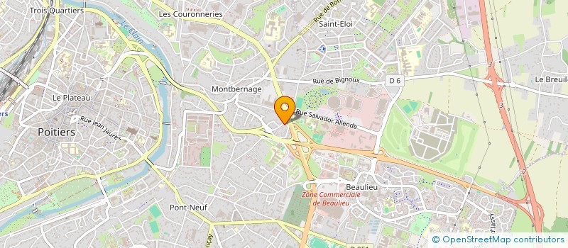localisation de l'entreprise CABINET DU DR SADLER à POITIERS