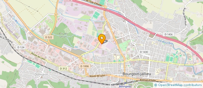 localisation de l'entreprise CABINET DU DR YILMAZ à BOURGOIN-JALLIEU