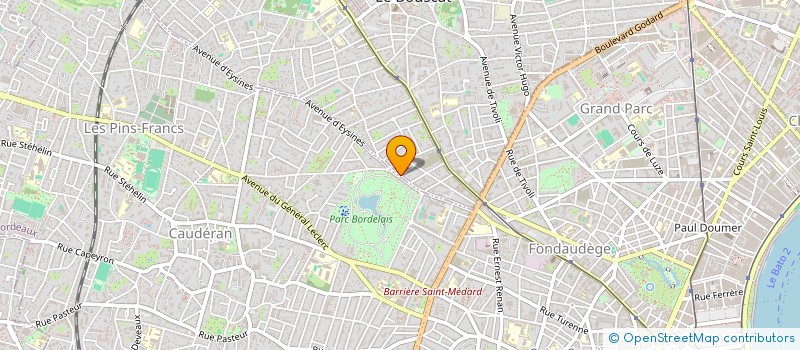 localisation de l'entreprise CABINET DU PARC BORDELAIS  LE BOUSCAT