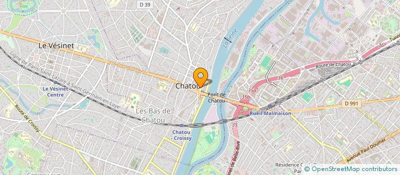 localisation de l'entreprise CABINET DU PONT DE CHATOU  BOUAFLE