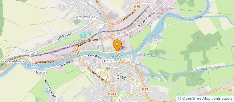 localisation de l'entreprise CABINET DU QUAI VERGY  GRAY