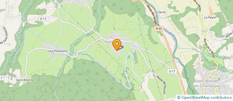 localisation de l'entreprise CABINET DU ROND POINT  POLIGNY