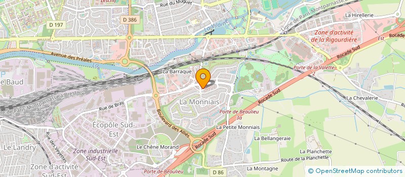 localisation de l'entreprise CABINET DU ROND-POINT CARRE  CESSON-SEVIGNE