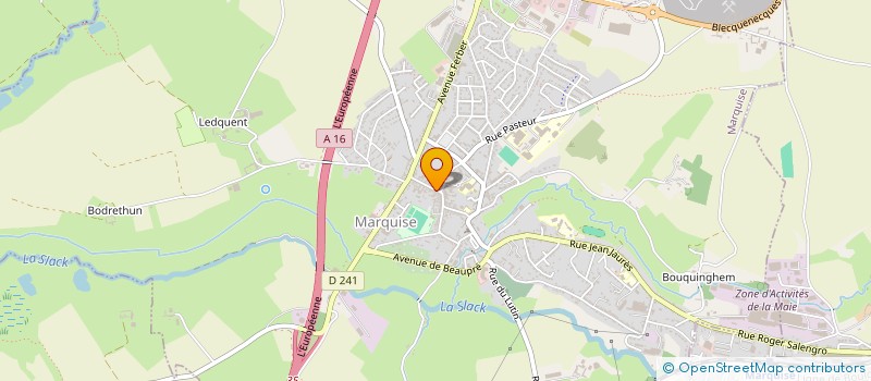 localisation de l'entreprise CABINET DU TILLEUL  MARQUISE