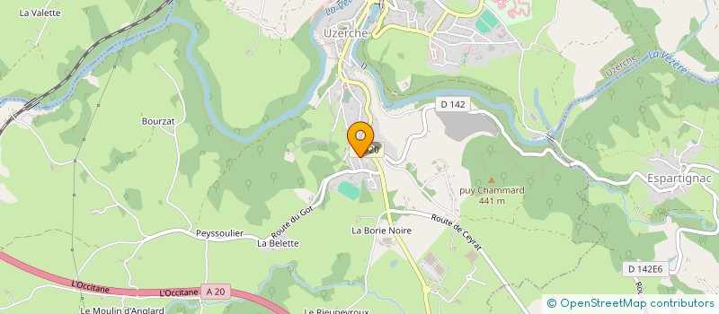localisation de l'entreprise CABINET DUBROCA LETRANGE à UZERCHE