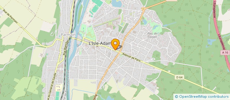 localisation de l'entreprise CABINET DUONG à L'ISLE-ADAM