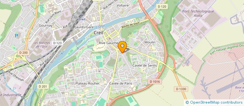 localisation de l'entreprise CABINET DUPERRAY ET VIGIER  CREIL