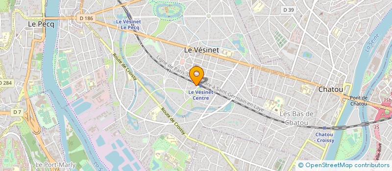 localisation de l'entreprise CABINET DURAND à LE VESINET