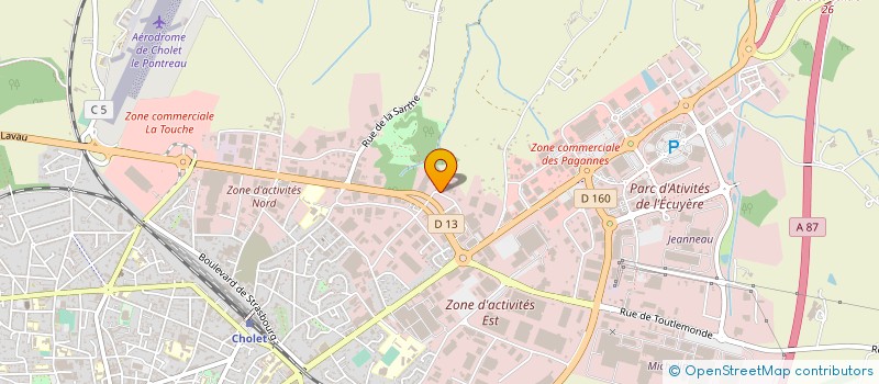 localisation de l'entreprise CABINET DURAND GODEAU à CHOLET