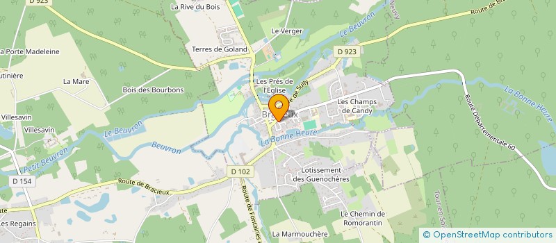 localisation de l'entreprise CABINET DURAND PIERRE VALLOTON SYLVAINE  BRACIEUX