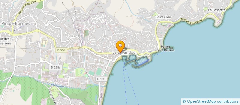 localisation de l'entreprise CABINET DURBEC à LE LAVANDOU