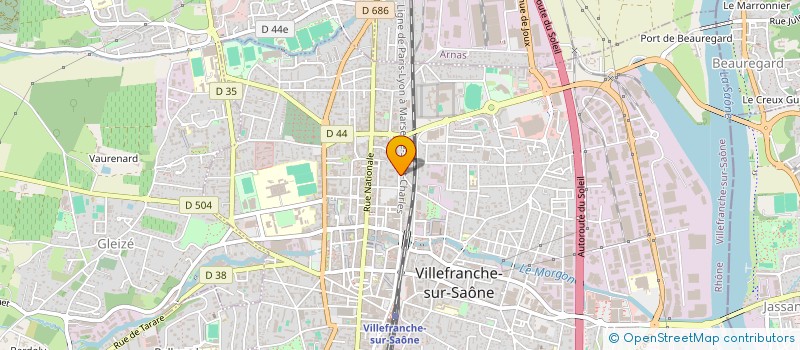 localisation de l'entreprise CABINET E.CHAUVIRE à VILLEFRANCHE-SUR-SAONE