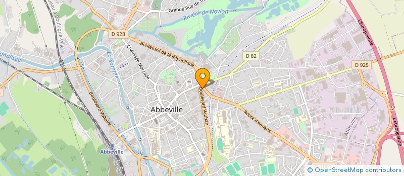 localisation de l'entreprise CABINET E. DELAHAYE à ABBEVILLE