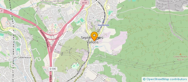 localisation de l'entreprise CABINET ECG PROVENCE à SEPTEMES-LES-VALLONS