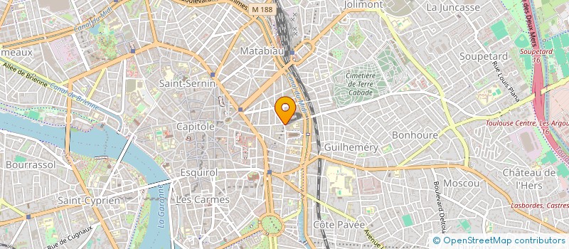localisation de l'entreprise CABINET ECHOGRAPHIE & RADIOLOGIE RIQUET à TOULOUSE