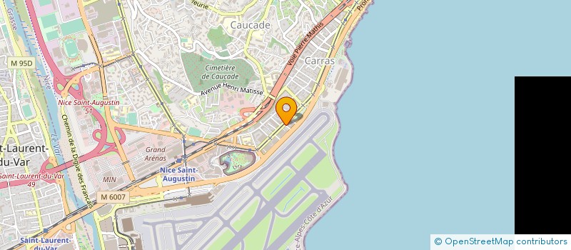 localisation de l'entreprise CABINET ECONOM ETUDE CONSTRUC RADICCHI à NICE