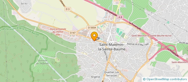 localisation de l'entreprise CABINET ELISABETH MALLE à SAINT-MAXIMIN-LA-SAINTE-BAUME