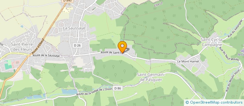 localisation de l'entreprise CABINET ELR  LA SAUSSAYE