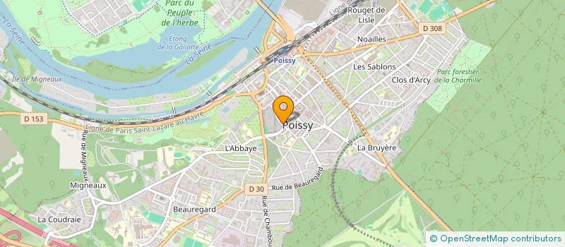 localisation de l'entreprise CABINET EN FINANC BANCAIRE PREST SERVICE à POISSY