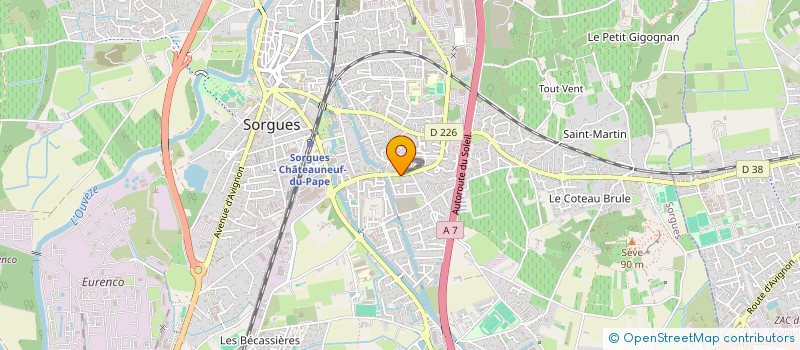 localisation de l'entreprise CABINET ENJALBERT à SORGUES