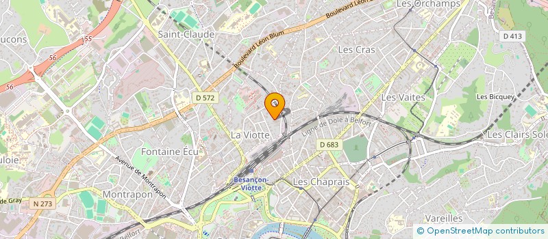 localisation de l'entreprise CABINET EPIONA  BESANCON