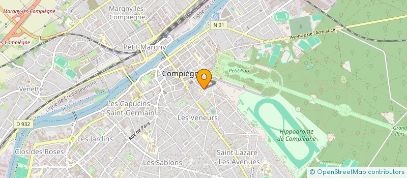 localisation de l'entreprise CABINET ERIC HANEN à COMPIEGNE