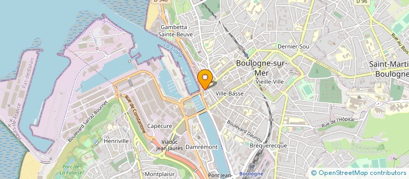 localisation de l'entreprise CABINET ESKENAZI- BAUDET à BOULOGNE SUR MER