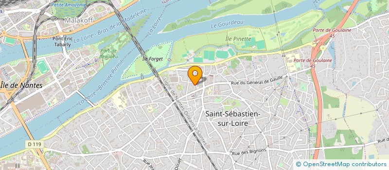 localisation de l'entreprise CABINET ETIENNE COISSARD à SAINT-SEBASTIEN-SUR-LOIRE