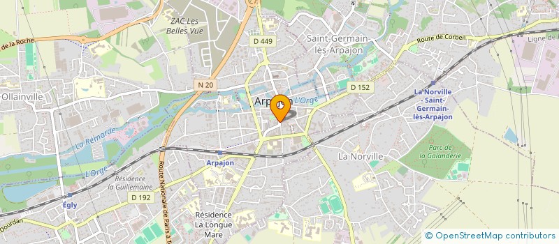 localisation de l'entreprise CABINET ETUDE ARCHITECTURALE & EXPERTISE à ARPAJON