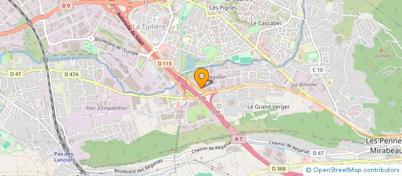localisation de l'entreprise CABINET ETUDE INGENIERIE  LES PENNES MIRABEAU