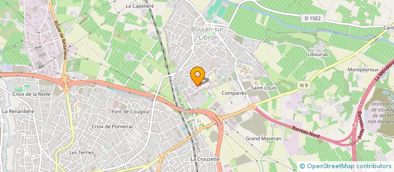 localisation de l'entreprise CABINET ETUDES COMPTABLES FISCALES à BOUJAN-SUR-LIBRON