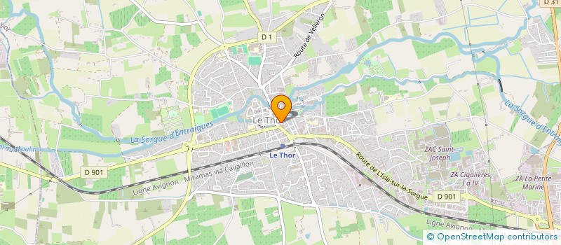 localisation de l'entreprise CABINET ETUDES COORDINATION AVIGNONNAIS à LE THOR