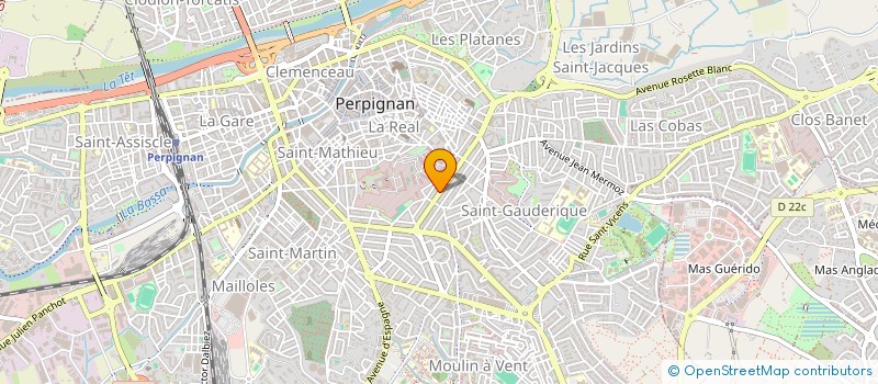 localisation de l'entreprise CABINET ETUDES COUMELONGUE E à PERPIGNAN