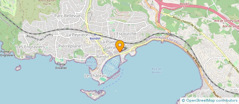 localisation de l'entreprise CABINET ETUDES REALIS IMMOB COTE D'AZUR à BANDOL